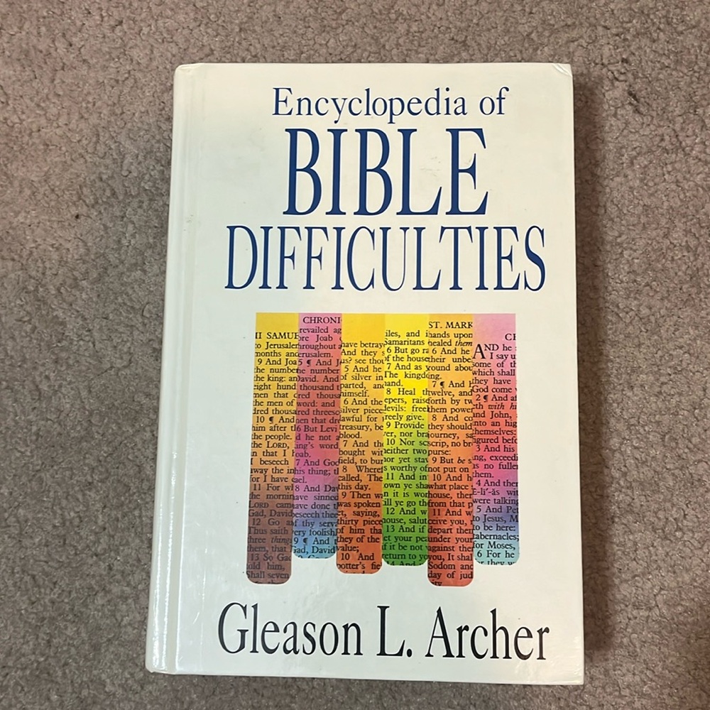 Encyclopedia of Bible Difficulties Gleason L. Archer Hardcover Zondervan